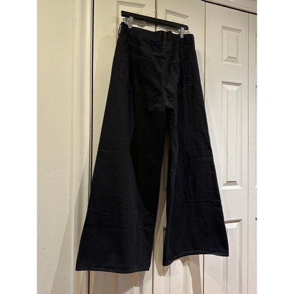 NWT Universal Thread Black Mid Rise Super Wide Leg Jeans Rigid Nonstretch 14 - Picture 8 of 11